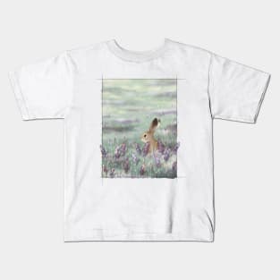 Hare in Heather Kids T-Shirt